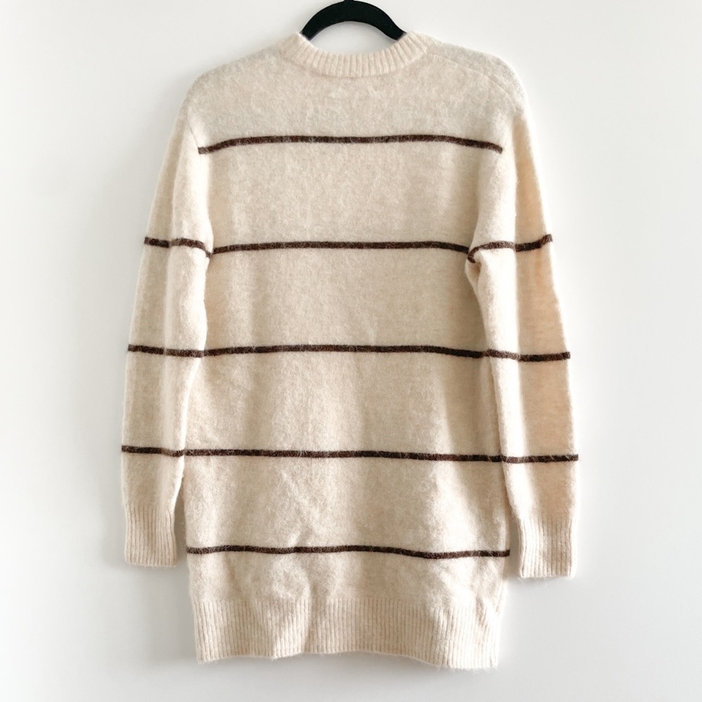 Wilfred Free Striped Alpaca Blend Sweater Dress - Picture 8 of 12